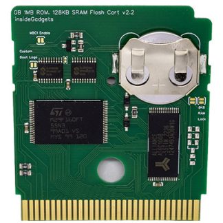 Gameboy 1MB 128KB SRAM Flash Cart (Ultra low power, Perfect for LSDJ, Custom boot logo option)