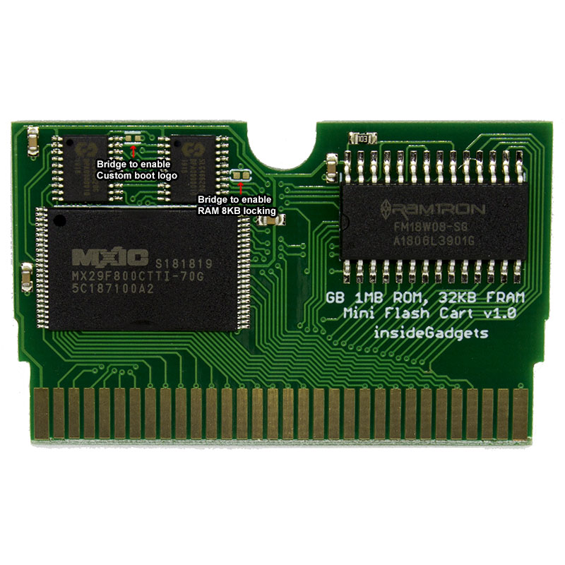 2MB 32KB FRAM Mini Cart (fits in a GBA cartridge for GBA/GBA SP) – insideGadgets Shop