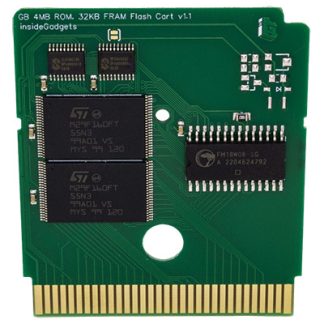 Gameboy 4MB, 32KB FRAM Flash Cart (Ultra low power)