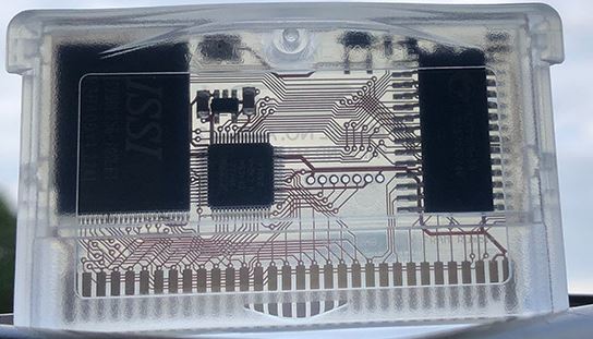 GBA 32MB, 256Kbit FRAM Save, Clear Flex Artwork