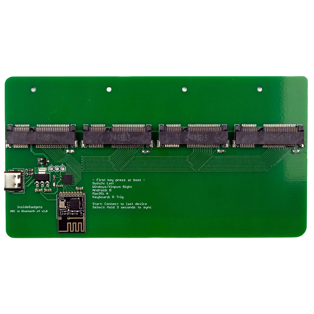 Wireless GB Controller to Bluetooth x4 Gateway